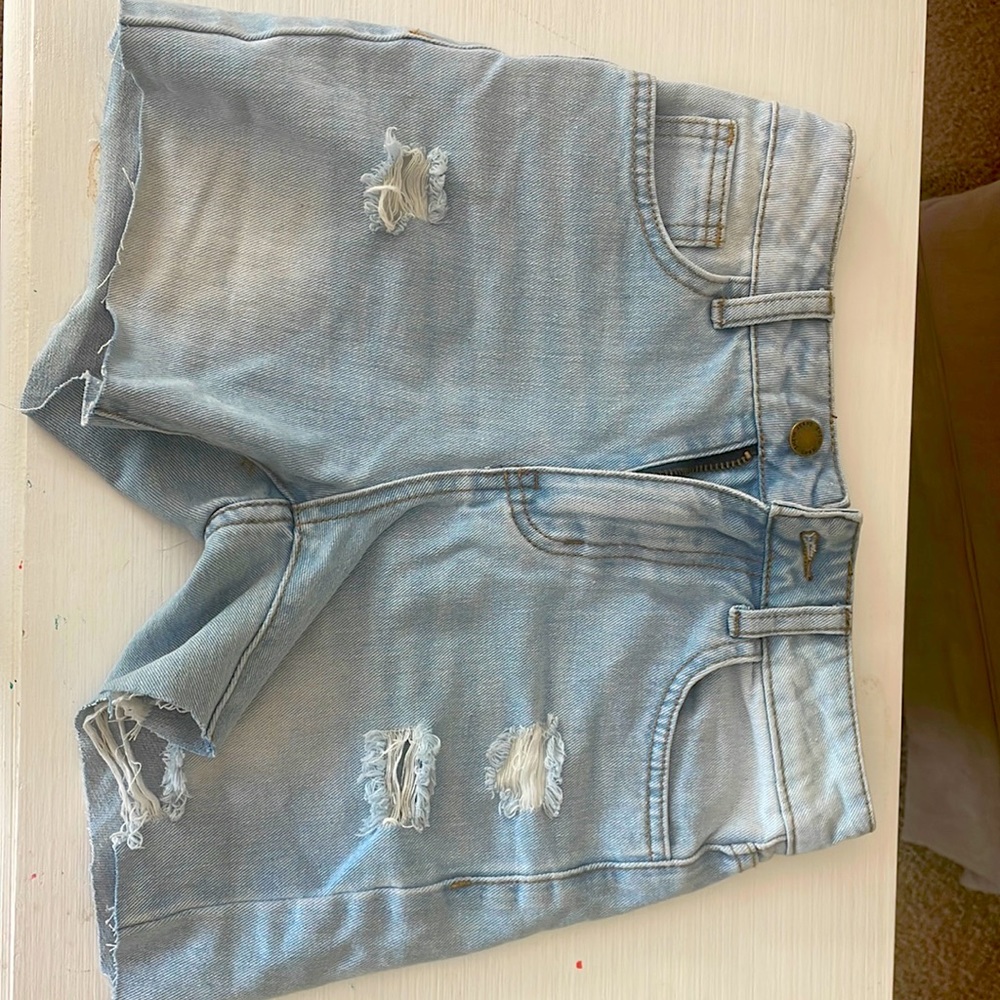 Jean shorts size medium in child
